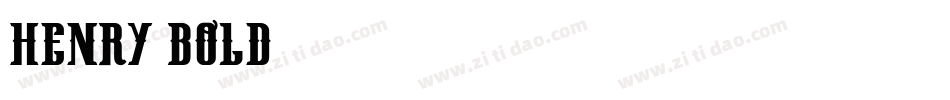 Henry Bold字体转换